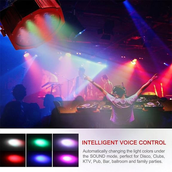 LED-B11  Plastic PAR Light DMX512 10W 18 LED RGB  Stage Light, Master / Slave Control / Auto Run Mode