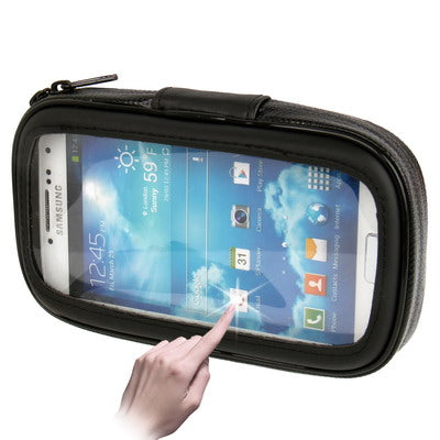 Bike Mount & Water-resistant / Sand-proof / Snow-proof / Dirt-proof Tough Touch Case for 5.5 inch Phone (Black)
