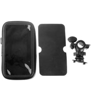 Bicycle Handlebar Mount Holder Water-resistant / Sand-proof / Snow-proof / Dirt-proof Zipper Touch Bag, Suitable for Galaxy Note III / N9000 & Mega 6.3 / i9200(Black)