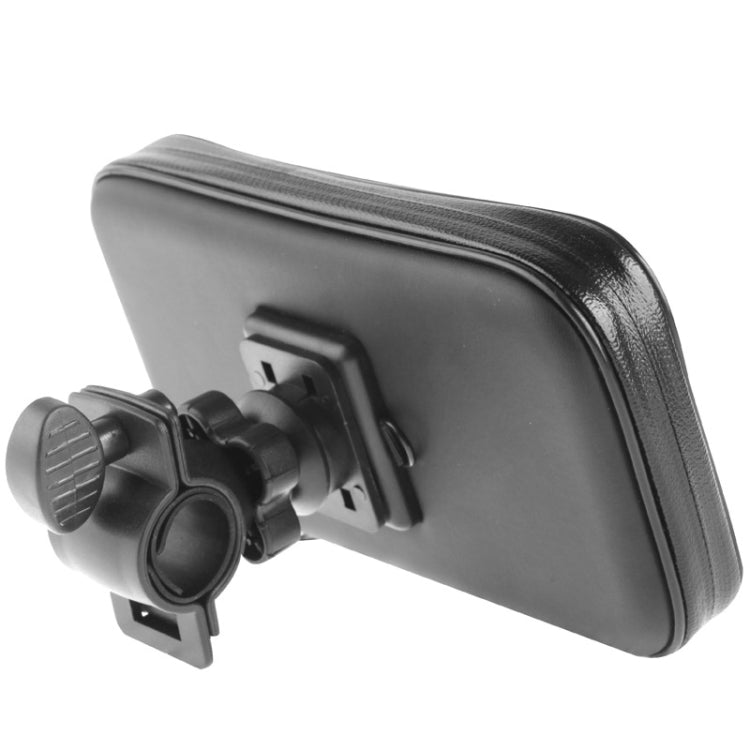 Bicycle Handlebar Mount Holder Water-resistant / Sand-proof / Snow-proof / Dirt-proof Zipper Touch Bag, Suitable for Galaxy Note III / N9000 & Mega 6.3 / i9200(Black)