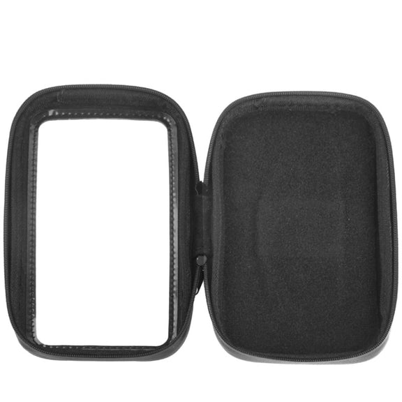 Bicycle Handlebar Mount Holder Water-resistant / Sand-proof / Snow-proof / Dirt-proof Zipper Touch Bag, Suitable for Galaxy Note III / N9000 & Mega 6.3 / i9200(Black)