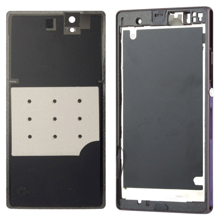 Middle Board + Battery Back Cover for Sony L36H (Purple) - free shipping - PMC TechLife - Order now!