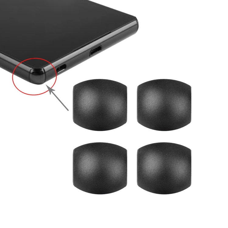 4 PCS Front Bezel Edge  for Sony Xperia Z3(Black) - Others by PMc TechLife | Online Shopping South Africa | PMc TechLife | Buy Now Pay Later Mobicred