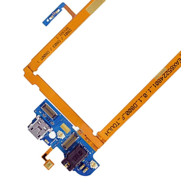 USB Charging Connector Port Flex Cable & Earphone Audio Jack Flex Cable & Microphone Flex Cable  for LG G2 / D800 / D801 / D803 / D800T - For LG by PMC TechLife | Online Shopping South Africa | PMC TechLife | Buy Now Pay Later Mobicred