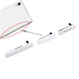 SIM Card Cap + USB Data Charging Port Cover + Micro SD Card Cap Dustproof Block Set for Sony Xperia Z1 / L39h / C6903(White) - Dust Plug by PMc TechLife | Online Shopping South Africa | PMc TechLife | Buy Now Pay Later Mobicred
