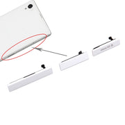 SIM Card Cap + USB Data Charging Port Cover + Micro SD Card Cap Dustproof Block Set for Sony Xperia Z1 / L39h / C6903(White)