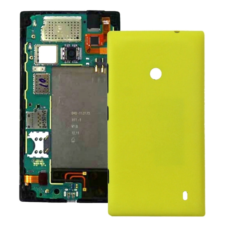 Plastic Back Housing Cover for Nokia Lumia 520(Yellow) - Back Cover by PMc TechLife | Online Shopping South Africa | PMc TechLife | Buy Now Pay Later Mobicred