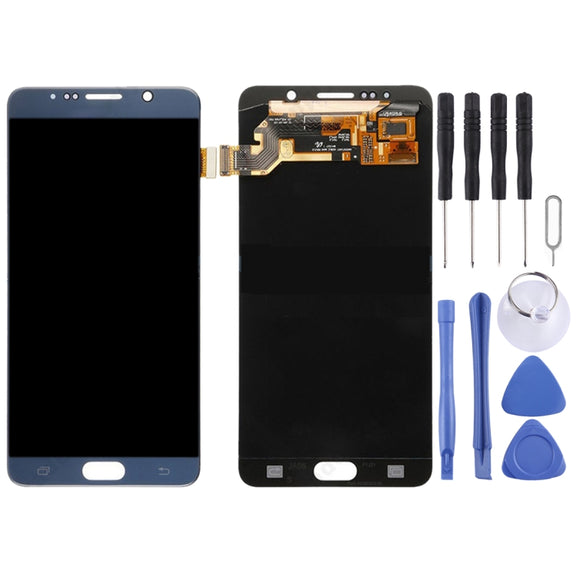 5.7 inch Original LCD Screen and Digitizer Full Assembly for Galaxy Note 5 / N9200, N920I, N920G, N920G/DS, N920T, N920A(Blue)