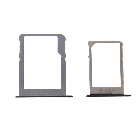 For Galaxy A3 / A300 & A5 / A500 & A7 / A700 SIM Card Tray & Micro SD Card Tray (Black)