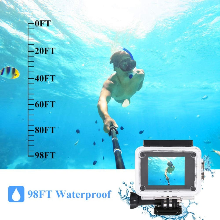 SJ4000 Full HD 1080P 2.0 inch LCD Sports Camcorder DV with Waterproof Case, Generalplus 6624, 30m Depth Waterproof(White) - Sports Camera by PMC TechLife | Online Shopping South Africa | PMC TechLife | Buy Now Pay Later Mobicred