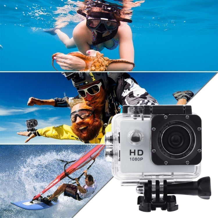 SJ4000 Full HD 1080P 2.0 inch LCD Sports Camcorder DV with Waterproof Case, Generalplus 6624, 30m Depth Waterproof(White) - Sports Camera by PMC TechLife | Online Shopping South Africa | PMC TechLife | Buy Now Pay Later Mobicred