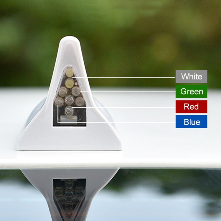 Solar Shark Fin High-positioned Alarm Light(Black) - Warning Lights by PMC TechLife | Online Shopping South Africa | PMC TechLife | Buy Now Pay Later Mobicred