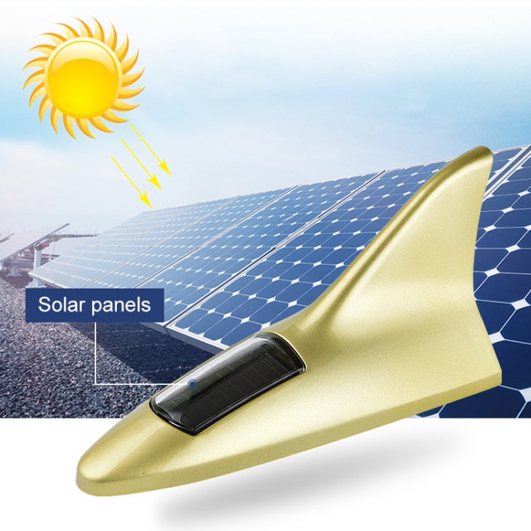 Solar Shark Fin High-positioned Alarm Light(Grey) - Warning Lights by PMC TechLife | Online Shopping South Africa | PMC TechLife | Buy Now Pay Later Mobicred