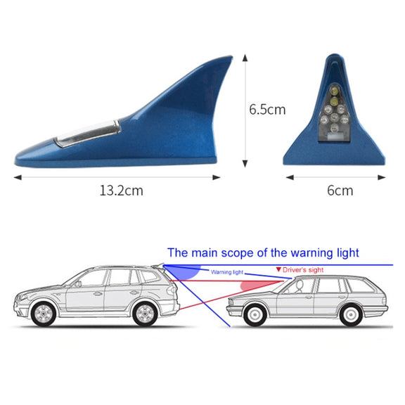 Solar Shark Fin High-positioned Alarm Light(Silver)