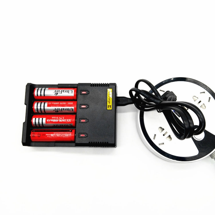 Universal Lithium Battery Charger for 26650 / 22650 / 18650 / 17670 / 18490 / 17500 / 17335 / 16340 / 14500 / 10440 (100V - 240V)(Black) - Charger & Converter by PMC TechLife | Online Shopping South Africa | PMC TechLife | Buy Now Pay Later Mobicred