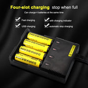Universal Lithium Battery Charger for 26650 / 22650 / 18650 / 17670 / 18490 / 17500 / 17335 / 16340 / 14500 / 10440 (100V