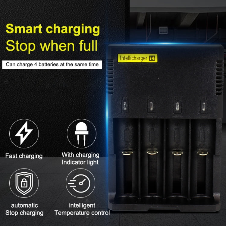 Universal Lithium Battery Charger for 26650 / 22650 / 18650 / 17670 / 18490 / 17500 / 17335 / 16340 / 14500 / 10440 (100V - 240V)(Black) - Charger & Converter by PMC TechLife | Online Shopping South Africa | PMC TechLife | Buy Now Pay Later Mobicred