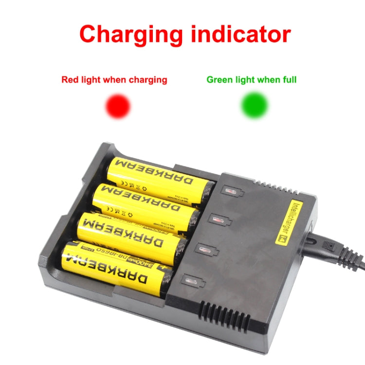 Universal Lithium Battery Charger for 26650 / 22650 / 18650 / 17670 / 18490 / 17500 / 17335 / 16340 / 14500 / 10440 (100V - 240V)(Black) - Charger & Converter by PMC TechLife | Online Shopping South Africa | PMC TechLife | Buy Now Pay Later Mobicred