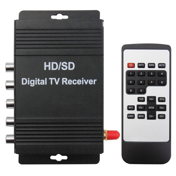 High Speed ISDB-T Mobile Digital Car TV Receiver, Suit for Brazil / Peru / Chile etc. South America Market(Black) - DVB-T & Analog Solutions by PMC TechLife | Online Shopping South Africa | PMC TechLife | Buy Now Pay Later Mobicred