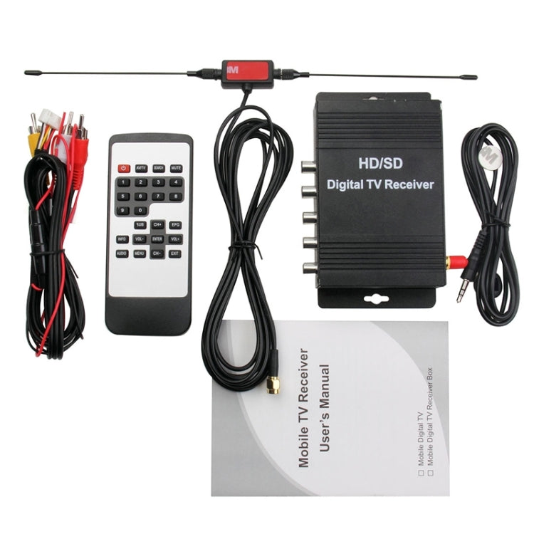 High Speed ISDB-T Mobile Digital Car TV Receiver, Suit for Brazil / Peru / Chile etc. South America Market(Black) - DVB-T & Analog Solutions by PMC TechLife | Online Shopping South Africa | PMC TechLife | Buy Now Pay Later Mobicred