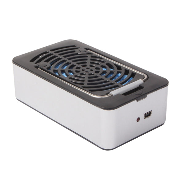 Hand-Held USB Air Condition Fan with Holder(Black)