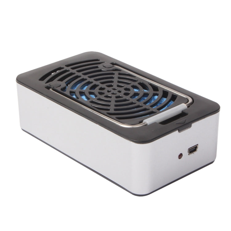 Hand-Held USB Air Condition Fan with Holder(Black)