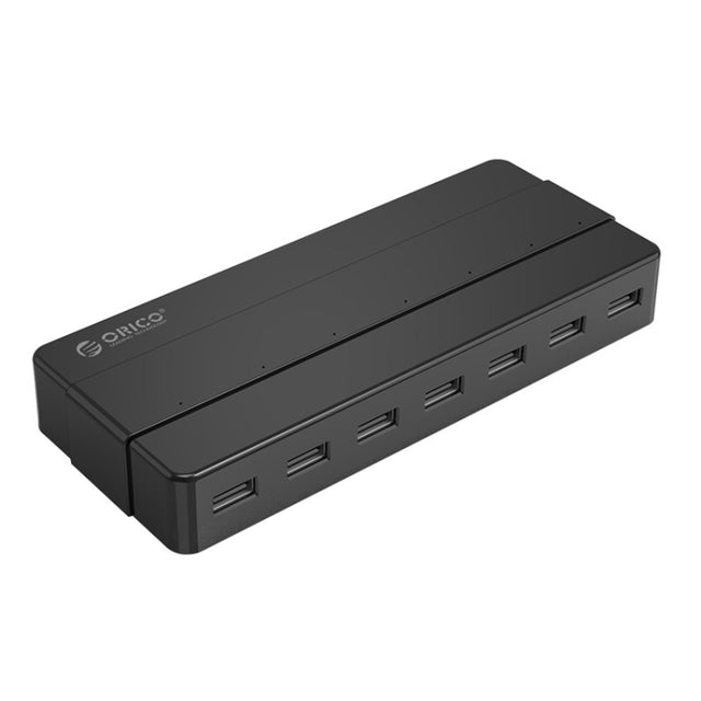 Orico H7928-U2-V1 Desktop 7 Ports USB 2.0 HUB with Power Adapter(Black)