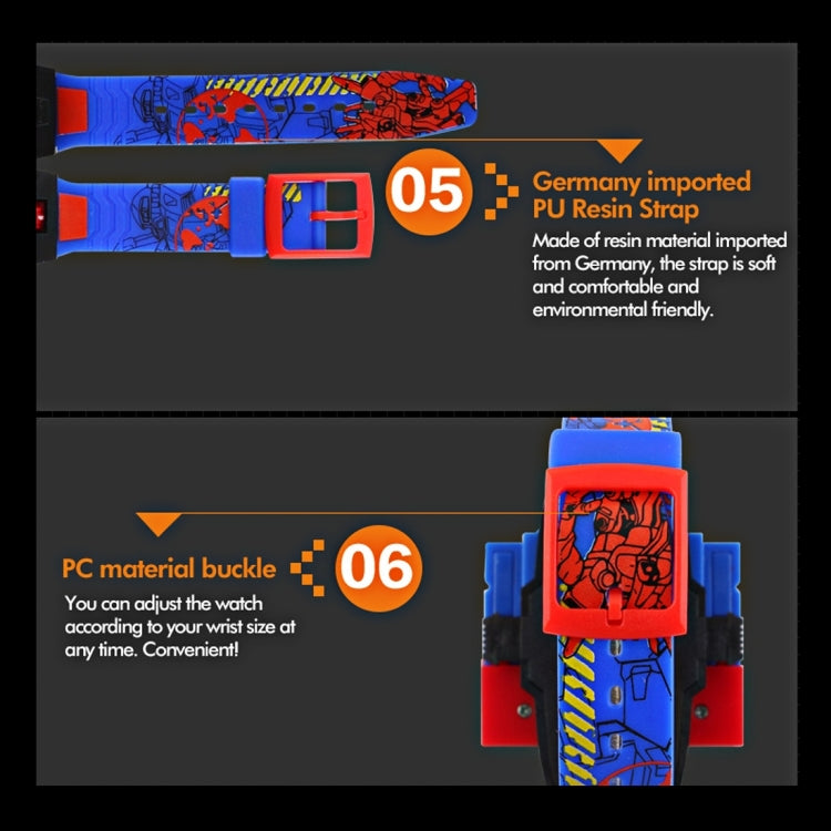 SKMEI Transformation Toy Shape Changing Removable Dial Digital Movement Children Watch with PU Plastic Cement Band(Dark Blue) - free shipping - PMC TechLife - Order now!