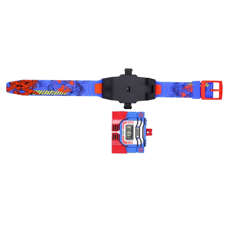 SKMEI Transformation Toy Shape Changing Removable Dial Digital Movement Children Watch with PU Plastic Cement Band(Dark Blue) - free shipping - PMC TechLife - Order now!