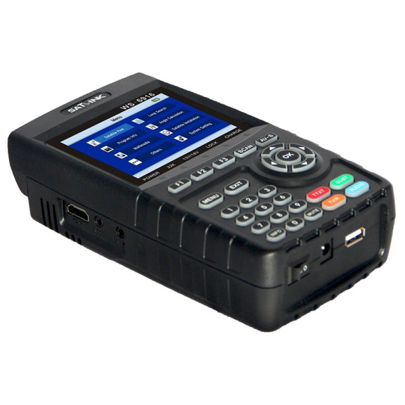 SATLINK WS6916 Digital Satellite Signal Finder Meter, 3.5 inch TFT LCD Screen, Support DVB-S / S2, MPEG-2 / MPEG-4(AU Plug)