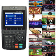 SATLINK WS6916 Digital Satellite Signal Finder Meter, 3.5 inch TFT LCD Screen, Support DVB-S / S2, MPEG-2 / MPEG-4(UK Plug)
