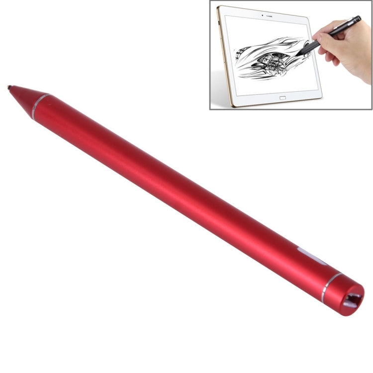 Universal Rechargeable Capacitive Touch Screen Stylus Pen with 2.3mm Superfine Metal Nib, For iPhone, iPad, Samsung, and Other Capacitive Touch Screen Smartphones or Tablet PC(Red) - free shipping - PMC Jewellery - Order now!