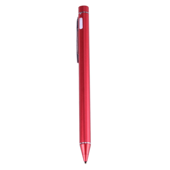 Universal Rechargeable Capacitive Touch Screen Stylus Pen with 2.3mm Superfine Metal Nib, For iPhone, iPad, Samsung, and Other Capacitive Touch Screen Smartphones or Tablet PC(Red)
