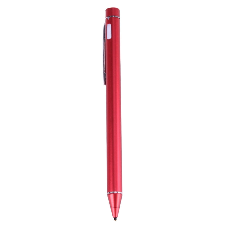 Universal Rechargeable Capacitive Touch Screen Stylus Pen with 2.3mm Superfine Metal Nib, For iPhone, iPad, Samsung, and Other Capacitive Touch Screen Smartphones or Tablet PC(Red)