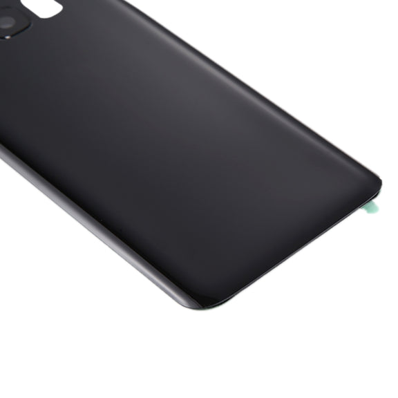 For Galaxy S8 / G950 Battery Back Cover with Camera Lens Cover & Adhesive (Black)
