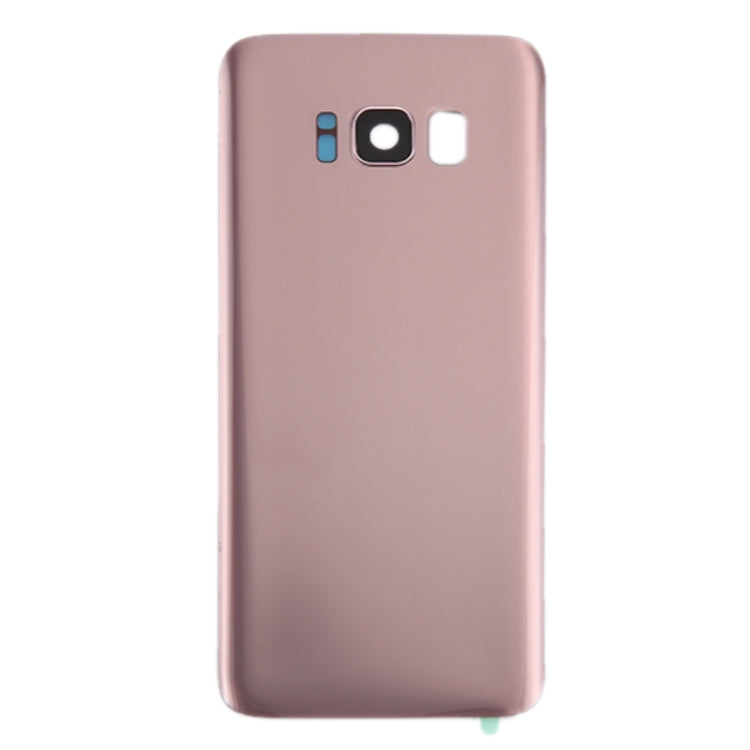 For Galaxy S8 / G950 Battery Back Cover with Camera Lens Cover & Adhesive (Rose Gold)