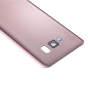 For Galaxy S8 / G950 Battery Back Cover with Camera Lens Cover & Adhesive (Rose Gold)