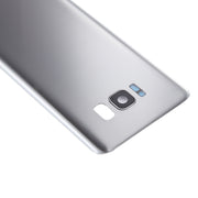 For Galaxy S8 / G950 Battery Back Cover with Camera Lens Cover & Adhesive (Silver)
