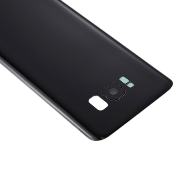 For Galaxy S8+ / G955 Battery Back Cover with Camera Lens Cover & Adhesive (Black)