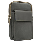 6.4 inch and Below Universal Polyester Men Vertical Style Case Shoulder Carrying Bag with Belt Hole & Climbing Buckle, For iPhone, Samsung, Sony, Huawei, Meizu, Lenovo, ASUS, Oneplus, Xiaomi, Cubot, Ulefone, Letv, DOOGEE, Vkworld, and other (Army Green)