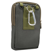 6.4 inch and Below Universal Polyester Men Vertical Style Case Shoulder Carrying Bag with Belt Hole & Climbing Buckle, For iPhone, Samsung, Sony, Huawei, Meizu, Lenovo, ASUS, Oneplus, Xiaomi, Cubot, Ulefone, Letv, DOOGEE, Vkworld, and other (Army Green)