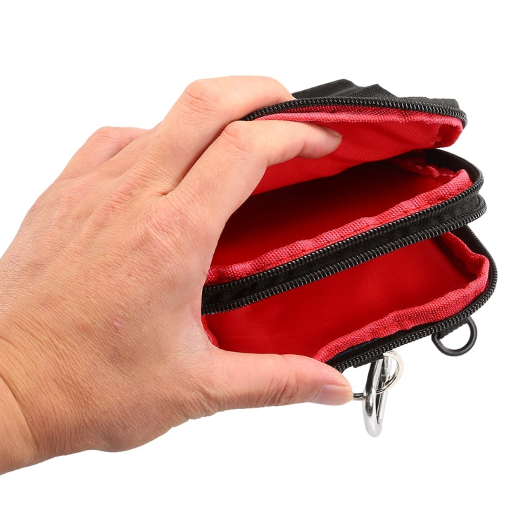 6.4 inch and Below Universal Polyester Men Vertical Style Case Shoulder Carrying Bag with Belt Hole & Climbing Buckle, For iPhone, Samsung, Sony, Huawei, Meizu, Lenovo, ASUS, Oneplus, Xiaomi, Cubot, Ulefone, Letv, DOOGEE, Vkworld, and other (Black) - More iPhone Cases by PMC TechLife | Online Shopping South Africa | PMC TechLife | Buy Now Pay Later Mobicred