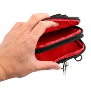 6.4 inch and Below Universal Polyester Men Vertical Style Case Shoulder Carrying Bag with Belt Hole & Climbing Buckle, For iPhone, Samsung, Sony, Huawei, Meizu, Lenovo, ASUS, Oneplus, Xiaomi, Cubot, Ulefone, Letv, DOOGEE, Vkworld, and other (Black)