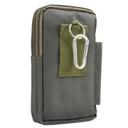 7 inch and Below Universal Polyester Men Vertical Style Case Waist Bag with Belt Hole & Climbing Buckle, For iPhone, Samsung, Sony, Huawei, Meizu, Lenovo, ASUS, Oneplus, Xiaomi, Cubot, Ulefone, Letv, DOOGEE, Vkworld, and other (Army Green)