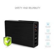 VEDFUN TurboCube D620 Six Ports Quick Charge 3.0 + SDDC Technology USB Charger, EU/US/UK Plug