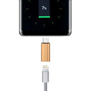 8 Pin Female to USB-C / Type-C Male Metal Shell Adapter(Gold)