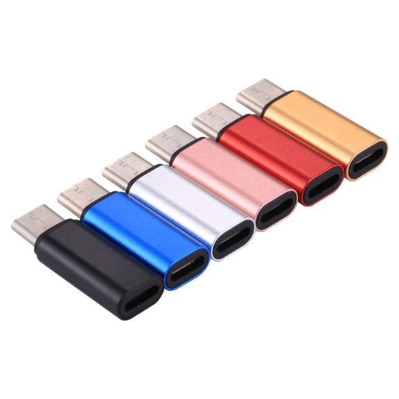 8 Pin Female to USB-C / Type-C Male Metal Shell Adapter, For Galaxy S8 & S8 + / LG G6 / Huawei P10 & P10 Plus / Oneplus 5 / Xiaomi Mi6 & Max 2 and other Smartphones(Rose Gold)