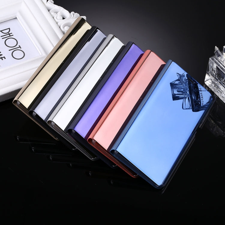 For Galaxy Note 8 Electroplating Mirror Horizontal Flip Leather Case with Sleep / Wake-up & Holder Function(Gold) - Galaxy Phone Cases by PMC TechLife | Online Shopping South Africa | PMC TechLife