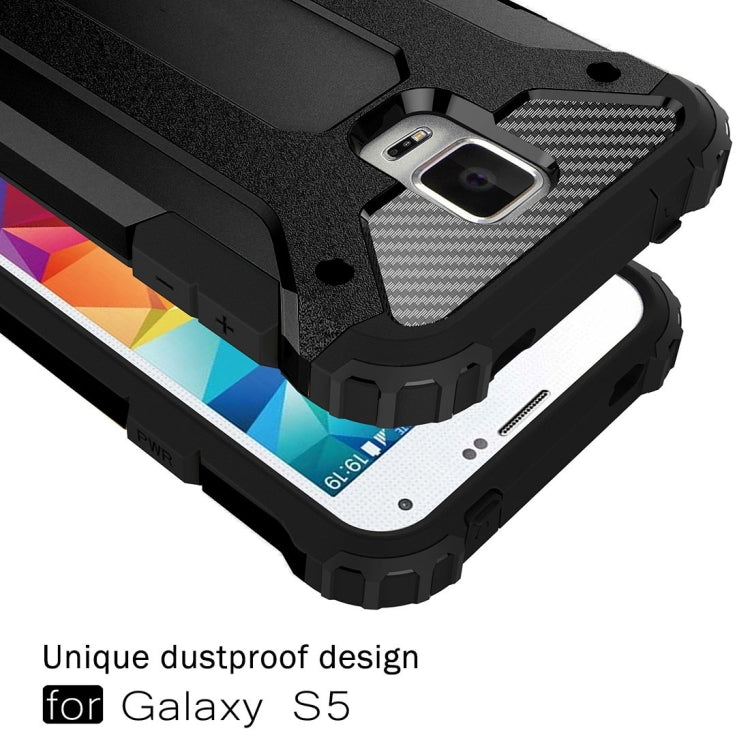 For Galaxy S5 / G900 Tough Armor TPU + PC Combination Case(Black) - Galaxy Phone Cases by PMC TechLife | Online Shopping South Africa | PMC TechLife