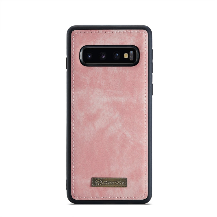 For Samsung Galaxy S10 CaseMe-008 Detachable Multifunctional Flip Leather Phone Case (Pink) - free shipping - PMC Jewellery - Order now!